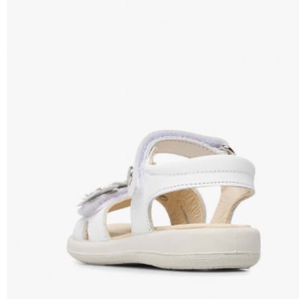 NWT NATURINO BRAHMA Leather sandals with flowers in White - Picture 3 of 11